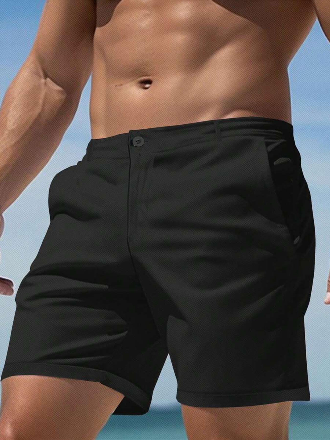 Men's Slim Fit Chino Shorts Su - Shorts Chino Slim บทวิจารณ์และราคา