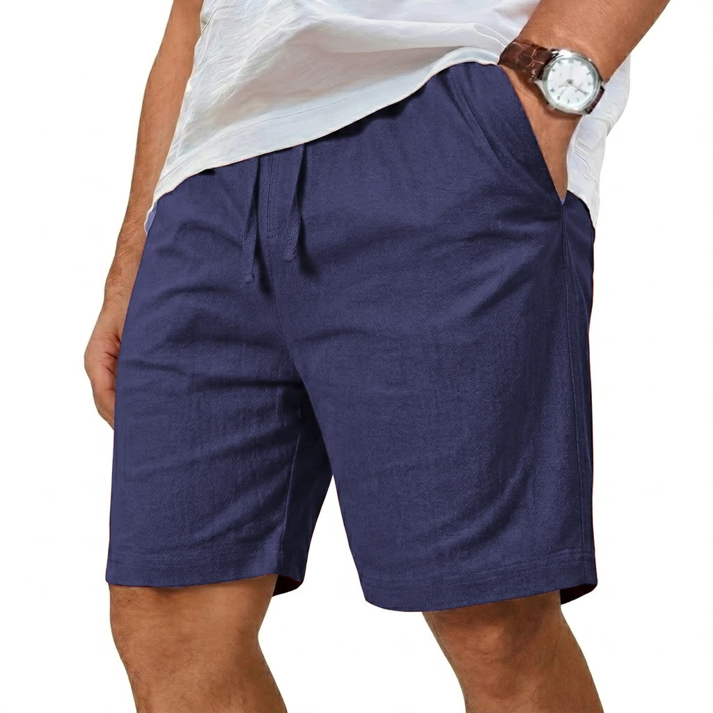 Oversized Cotton Linen Shorts  - Short Linen Drawstring บทวิจารณ์และราคา
