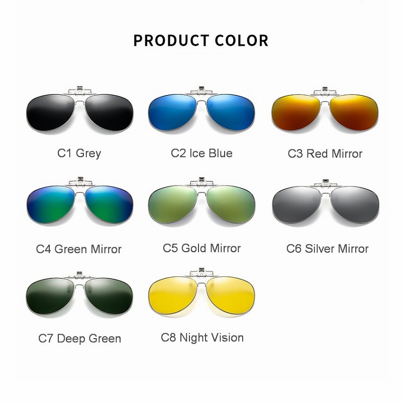 Polarized Sunglasses Lens clip - Sunglasses Aviator Polarized บทวิจารณ์และราคา