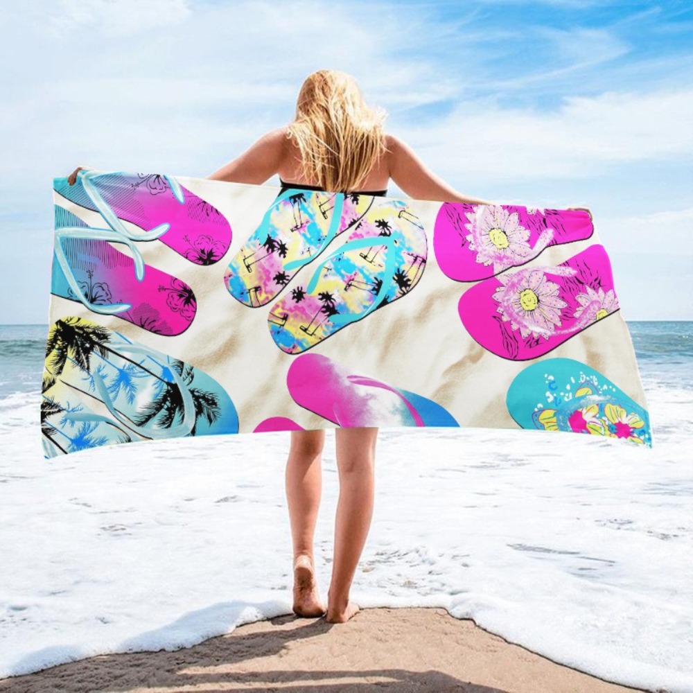 1PC Large Size Beach Blanket M - Beach Towel Large บทวิจารณ์และราคา