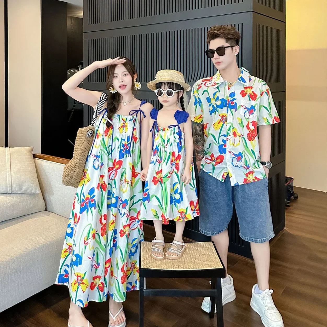 VacationClothes Korean Mommy a - Resort Shirt Floral บทวิจารณ์และราคา