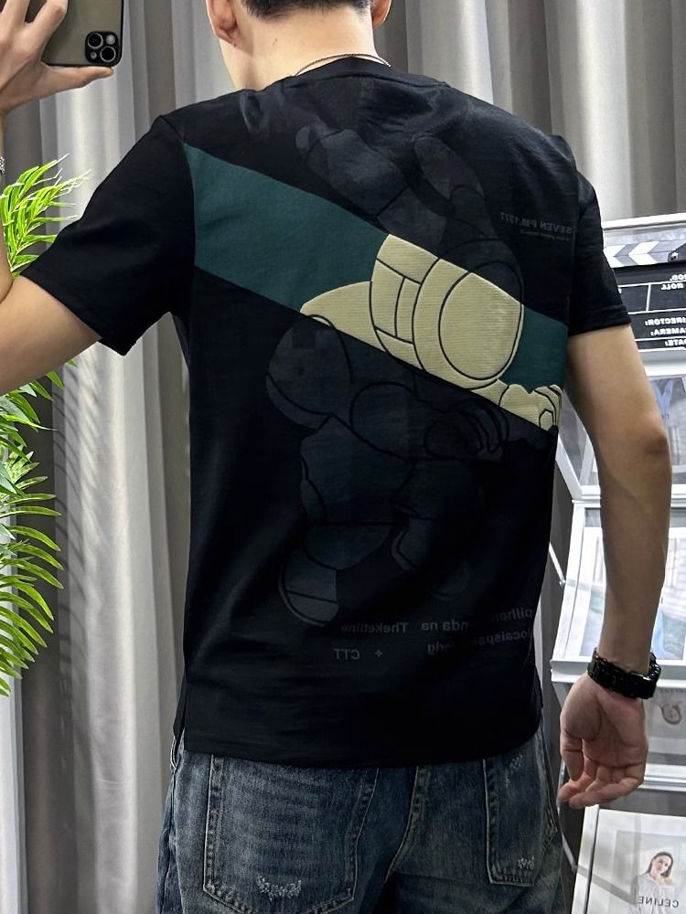 Male Tees Shirts White Linen T - Short Linen Drawstring บทวิจารณ์และราคา
