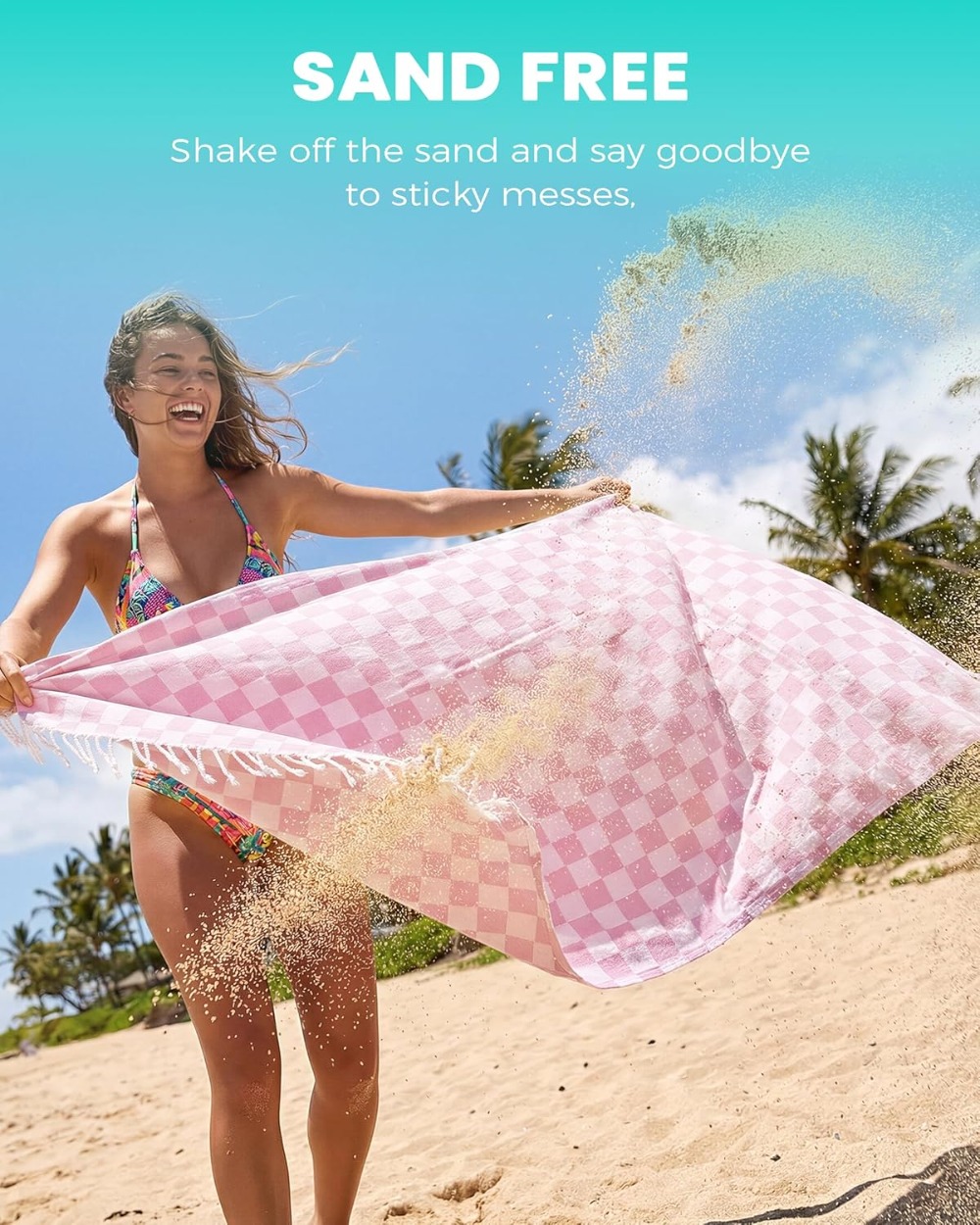 Travel Vacation Essentials Tur - Beach Towel Large บทวิจารณ์และราคา