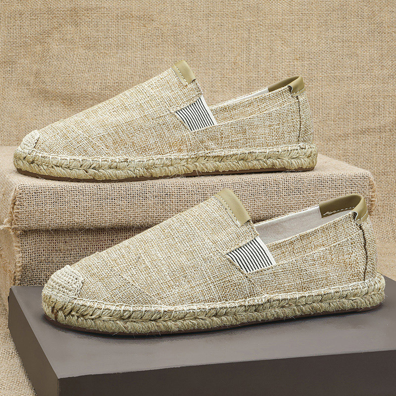 2025New Men Linen Casual Shoes - Espadrille Slip On บทวิจารณ์และราคา