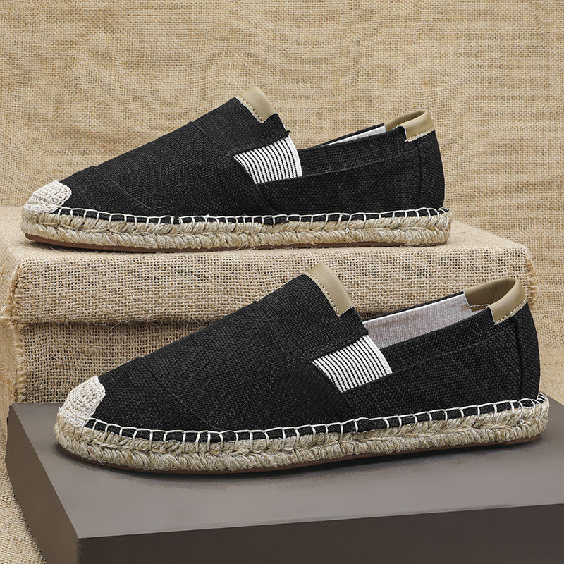 2025New Men Linen Casual Shoes - Espadrille Slip On บทวิจารณ์และราคา