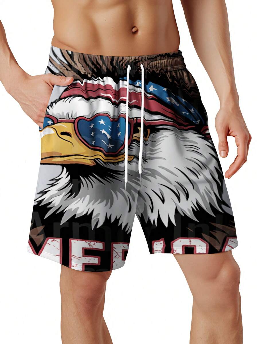 Patriotic Mens Swim Trunks Wit - Swim Trunk Quick Dry บทวิจารณ์และราคา