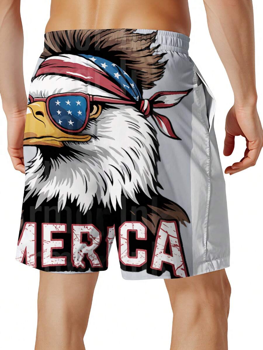 Patriotic Mens Swim Trunks Wit - Swim Trunk Quick Dry บทวิจารณ์และราคา