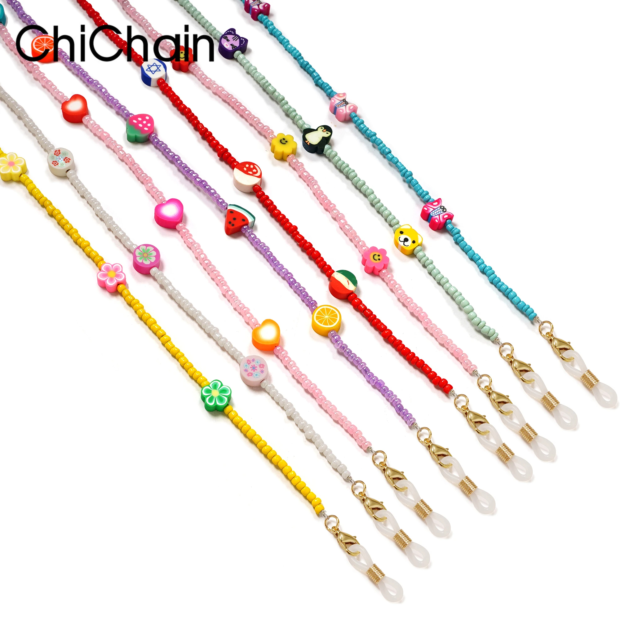 Cartoon cute Mask Strap Beaded - Sunglass Retainer Cord บทวิจารณ์และราคา