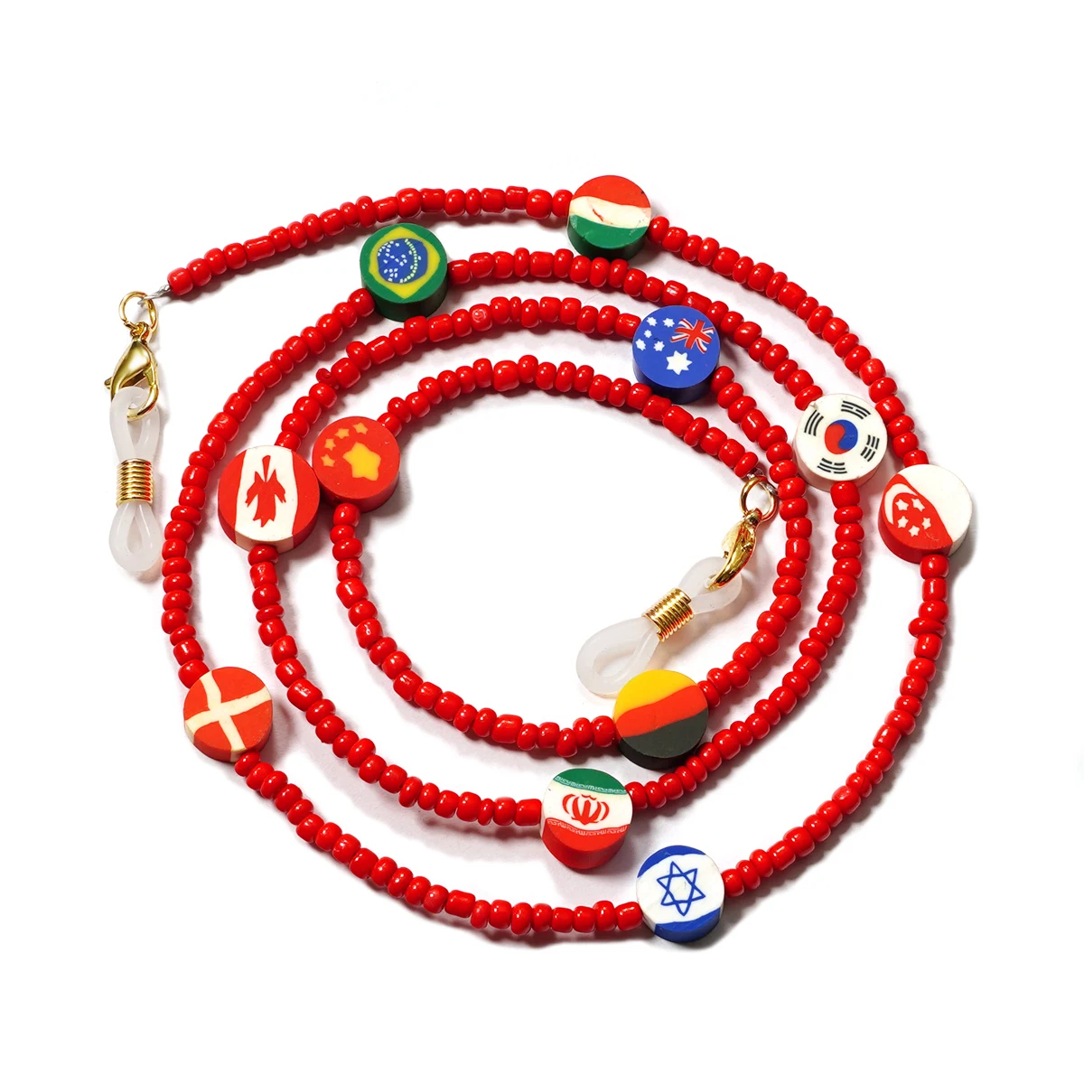 Cartoon cute Mask Strap Beaded - Sunglass Retainer Cord บทวิจารณ์และราคา