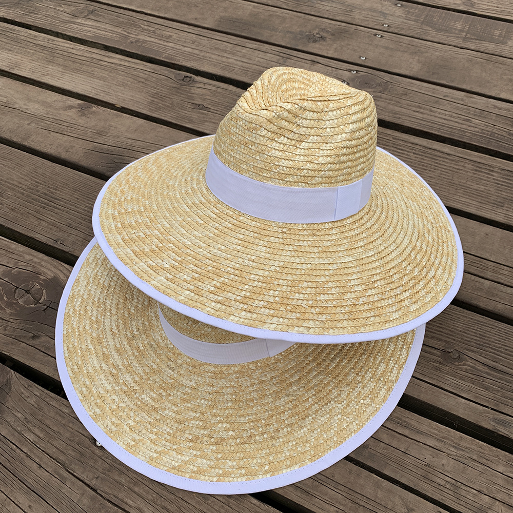 New Natural Straw Panama Hats  - Bucket Hat Straw บทวิจารณ์และราคา