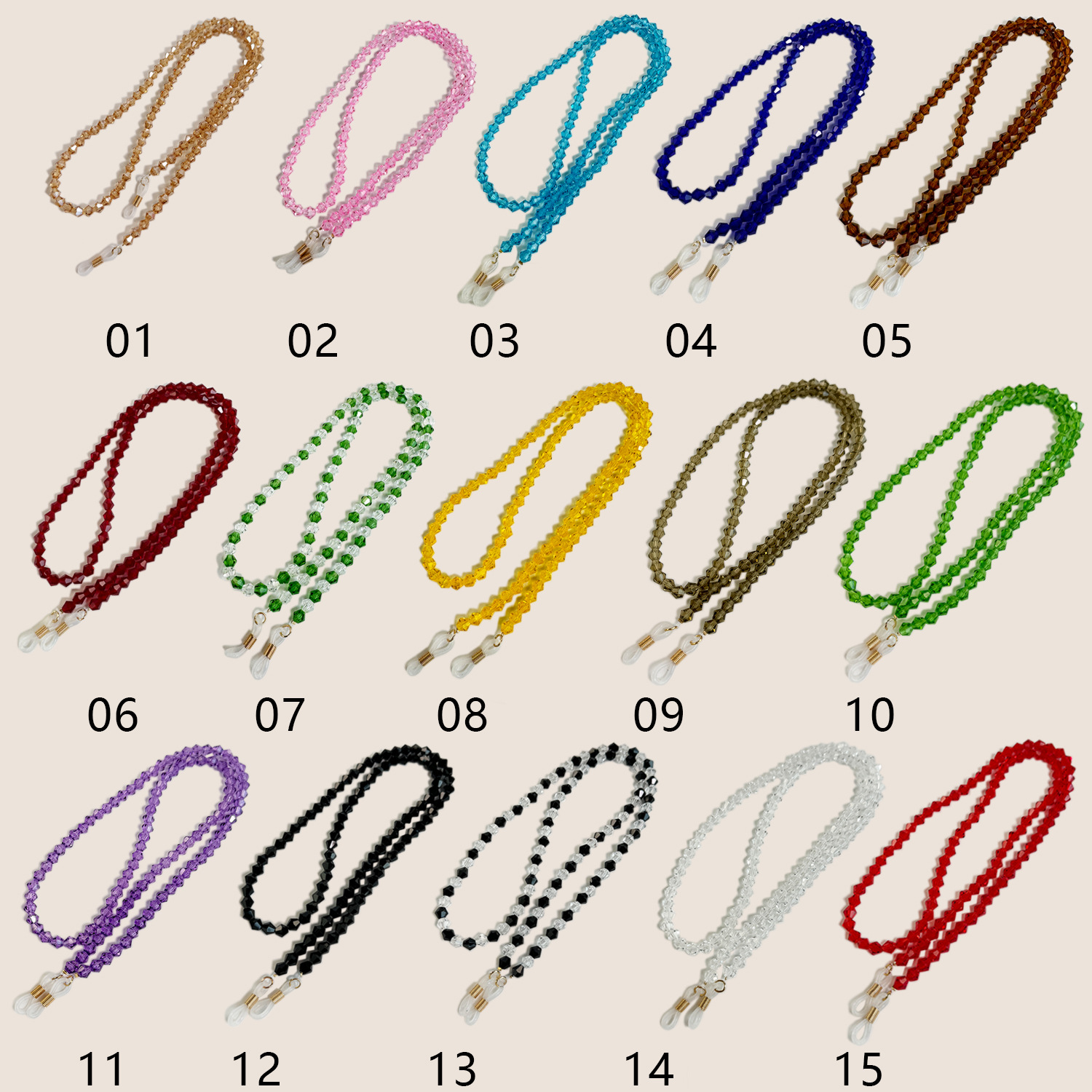 Handmade Crystal Glass Glasses - Sunglass Retainer Cord บทวิจารณ์และราคา