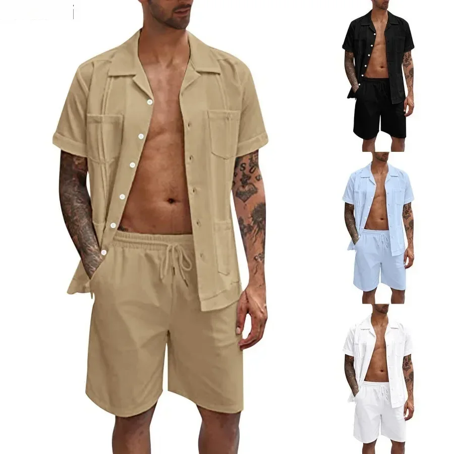 New Men's Summer Casual Sport  - Short Linen Drawstring บทวิจารณ์และราคา