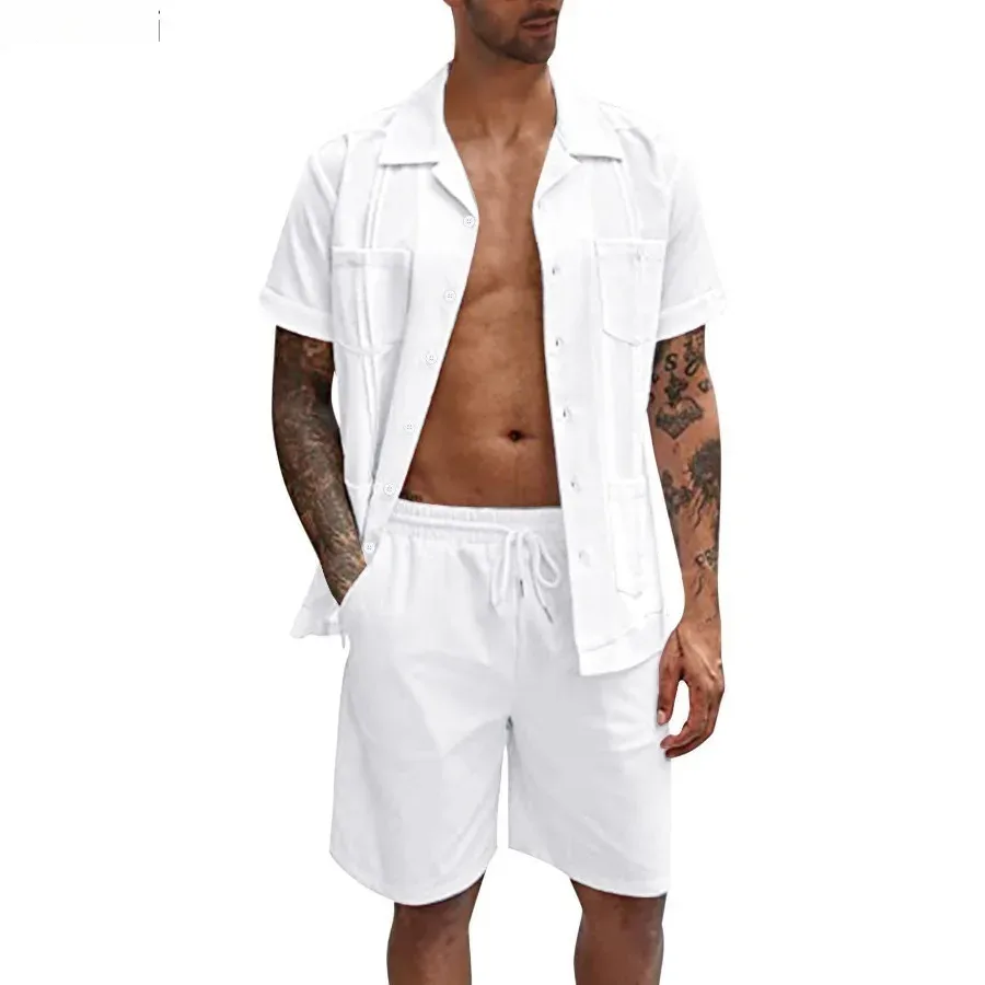 New Men's Summer Casual Sport  - Short Linen Drawstring บทวิจารณ์และราคา