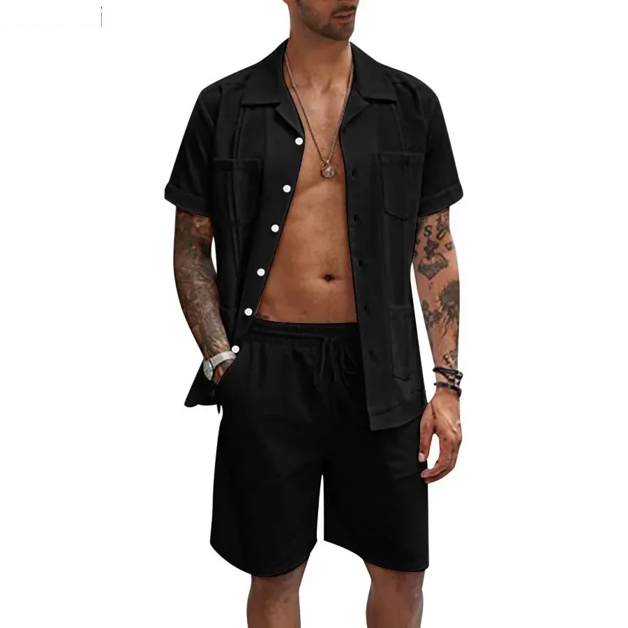 New Men's Summer Casual Sport  - Short Linen Drawstring บทวิจารณ์และราคา