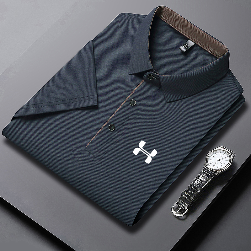 Men's Solid Color Short Sleeve - Polo Shirt Pique บทวิจารณ์และราคา