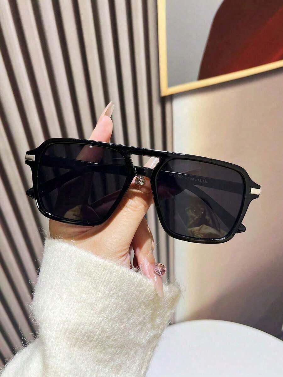 Fashion Double Bridge Aviator  - Sunglasses Aviator Polarized บทวิจารณ์และราคา