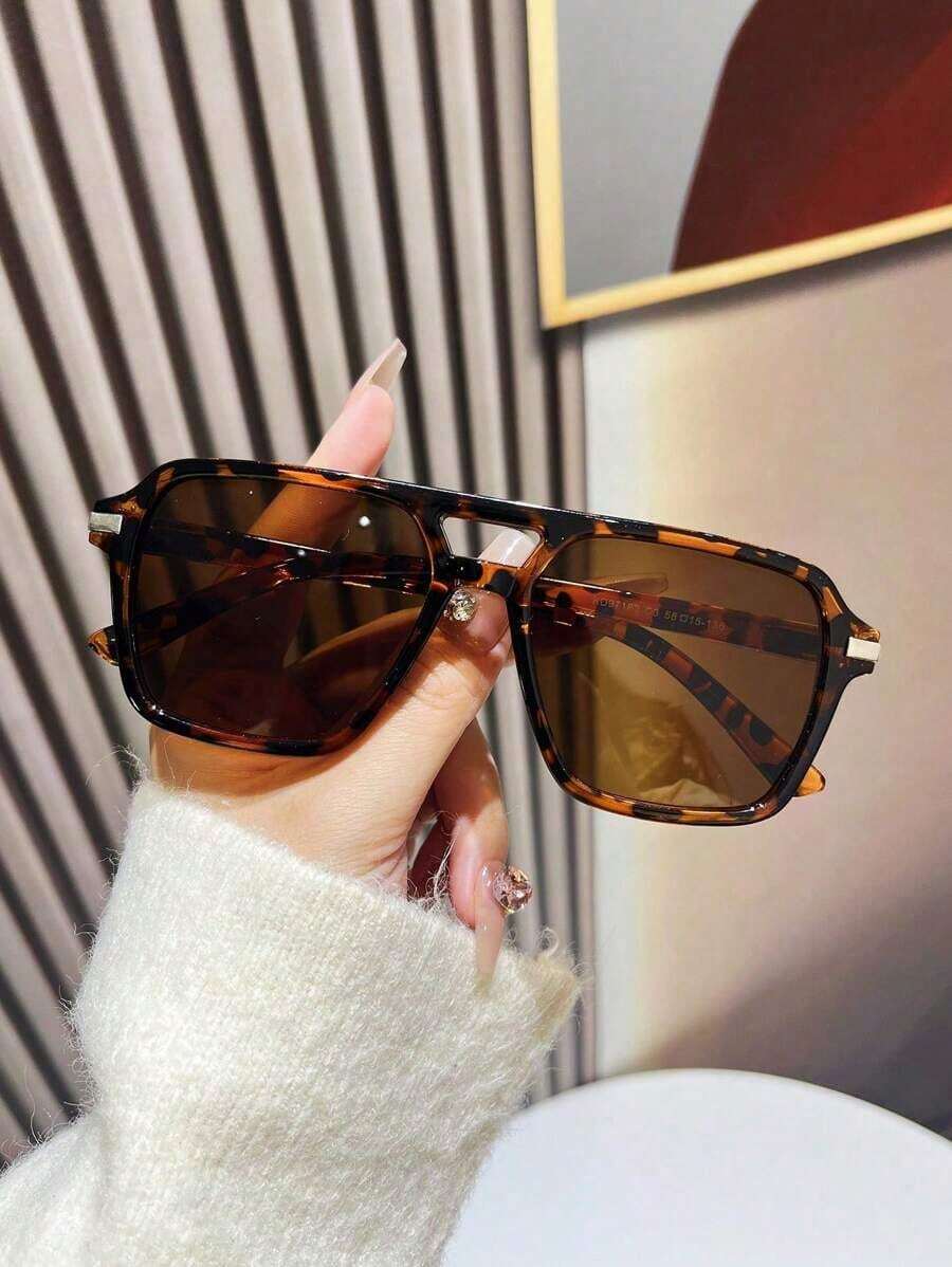 Fashion Double Bridge Aviator  - Sunglasses Aviator Polarized บทวิจารณ์และราคา