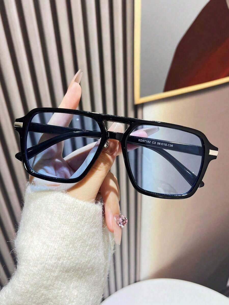 Fashion Double Bridge Aviator  - Sunglasses Aviator Polarized บทวิจารณ์และราคา