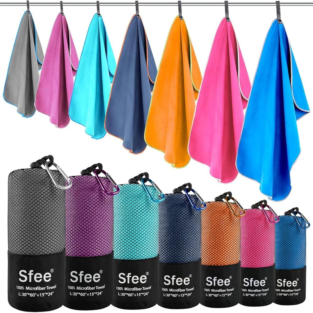 Compact Large Absorbent Travel - Beach Towel Large บทวิจารณ์และราคา