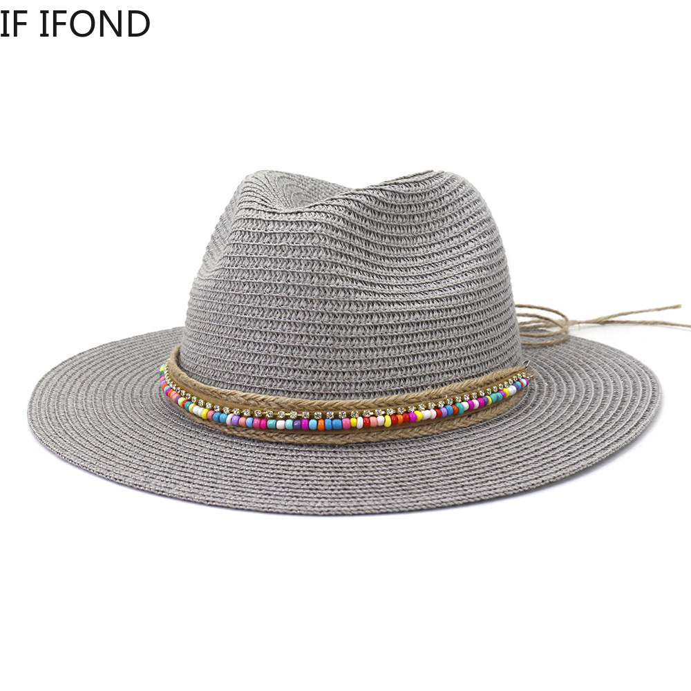 New Summer Boy Girl Kids Straw - Bucket Hat Straw บทวิจารณ์และราคา