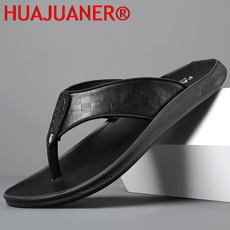 Casual Outdoor Men's Sandals S - Flip Flop Leather Men บทวิจารณ์และราคา
