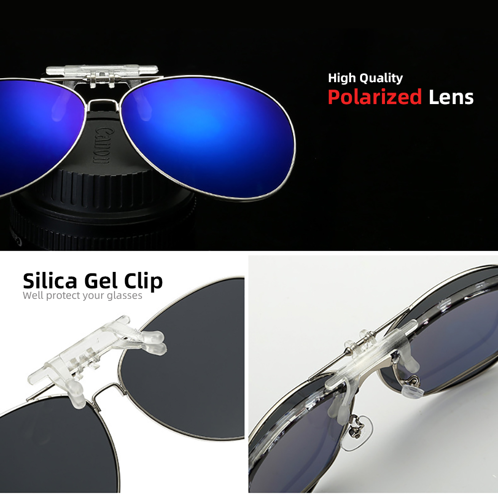 VIVIBEE Aviation Flip Up Clip  - Sunglasses Aviator Polarized บทวิจารณ์และราคา