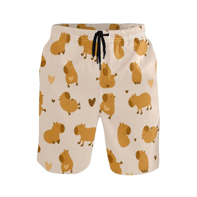 Cartoon Animal 3d Print Capyba - Trunks Board Surf บทวิจารณ์และราคา
