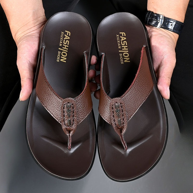 Hot Sale Men's Flip Flops High - Flip Flop Leather Men บทวิจารณ์และราคา