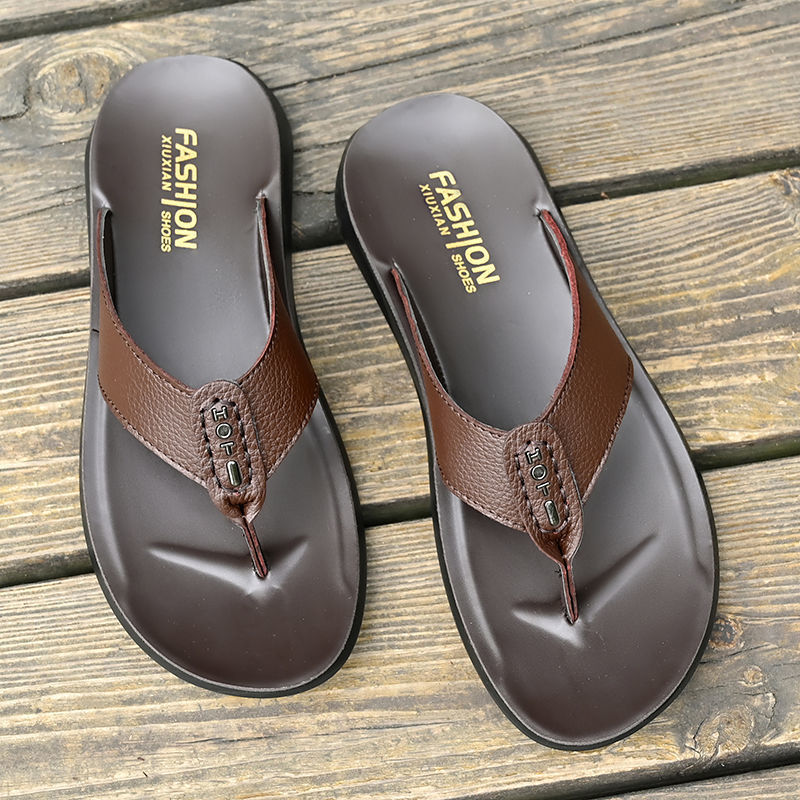 Hot Sale Men's Flip Flops High - Flip Flop Leather Men บทวิจารณ์และราคา