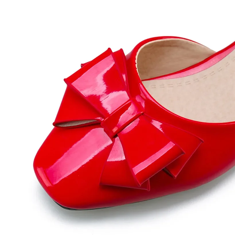 Big Size Women Bowtie Pumps Ro - Casual Sandal Leather บทวิจารณ์และราคา